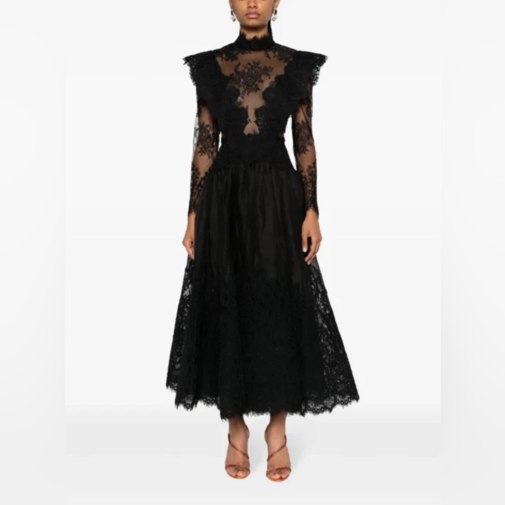 Zimmermann Runway Sensory Lace Linen and Silk Gown - Picture 16 of 16